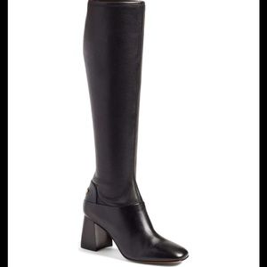 TORY BURCH SIDNEY 70 MM KNEE BOOT BLACK SZ 7